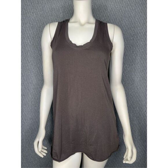 CAbi‎ Women’s XS Tank Top Racer Back Brown Minimalist Basic - Picture 1 of 7